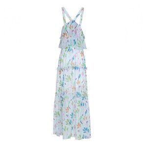 Kendall + Kylie Blue Floral Maxi Dress